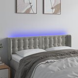  LED uzglavlje svjetlosivo 147x16x78/88 cm baršunasto | shoptok.hr