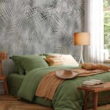  Foto tapeta - Minimalist landscape - nature motif with grey exotic leaves 450x315 | shoptok.hr