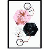 Pintdecor Zidni ukras Esagoni in cornice Pintdecor Zidni ukras Esagoni in cornice Slike