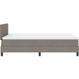 Box Postelja z vzmetnico z vzmetnico Taupe 120 x 190 cm blago, (5000128368) | Shoptok.si