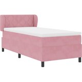  Krevet s opruga kutije Ružičasta 90 x 190 cm Baršun | shoptok.hr