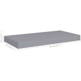 vidaXL plutajuće zidne police 2 kom sive 50 x 23 x 3,8 cm MDF | shoptok.hr