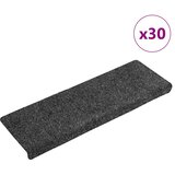  Prostirke za stepenice samoljepljive 30 kom 65x21x4 cm tamnosive pravokutne rubove | shoptok.hr