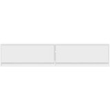 vidaXL Stenska TV omarica z LED lučkami bela 180x31x38 cm | Shoptok.si
