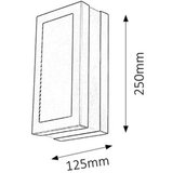 Rabalux stuttgart spoljna zidna lampaE27 14W inox IP44 Cene