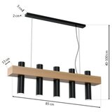  Luster na sajli WEST 5xGU10/25W/230V crni | Eponuda.com