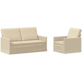  Set sofe 2 pcs Krem Tkanina - Krem Jednostruka + Dvostruka (140 cm) | shoptok.hr