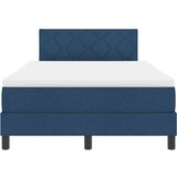 Box Postelja z vzmetnico z vzmetnico Modra 120 x 190 cm blago, (5000128459) | Shoptok.si