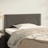  Uzglavlje tamnosivo 100x5x78/88 cm baršunasto | shoptok.hr