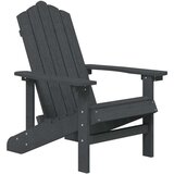 vidaXL Vrtne stolice Adirondack sa stolićem HDPE antracit | shoptok.hr