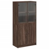  The Living Store Visoka omara z vrati rjavi hrast 68x37x142 cm inženirski les - Komoda, (21498708) | Shoptok.si