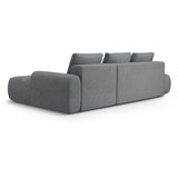 Cosmopolitan Design Siva sklopiva/s prostorom za odlaganje kutna garnitura (s desnim kutom/s ležaljkom) Linz – | shoptok.hr