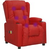 vidaXL Električna masažna fotelja crvena boja vina od umjetna koža | shoptok.hr