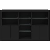  Komoda s LED svjetlima crna 162 x 37 x 100 cm | shoptok.hr