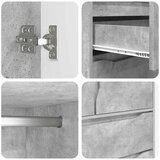  Kupaonski ormar s ladicama Betonski sivi 79 5 x 49 x 156 cm | shoptok.hr