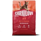 Carnilove Cat Active Adult Sterilised, briketi - govedina in divjačina 2 kg | Shoptok.si