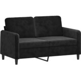  2-dijelni set sofa s jastucima crni baršunasti | shoptok.hr