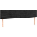  Posteljno vzglavje črno 180x5x78/88 cm žamet, (20954537) | Shoptok.si