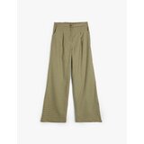 Koton Wide Leg Trousers Pleated Detailed Button Closure Pockets Cene