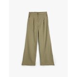 Koton Wide Leg Trousers Pleated Detailed Button Closure Pockets | shoptok.hr