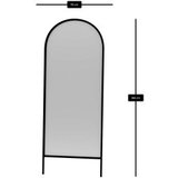 Hanah home podno ogledalo basiko, 70 cm x 180 cm, crno | Eponuda.com