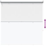  Roleta zaštita od UV zračenja Bijela 120 x 230 cm Poliester | shoptok.hr