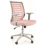  Uredska stolica Q-320 - Tkanina - siva/roza | shoptok.hr