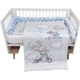 Baby Textil Textil komplet posteljina 4u1 Plavi Zeka Cene