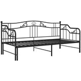  Izvlečni posteljni okvir črn iz kovine 90x200 cm, (20606255) | Shoptok.si