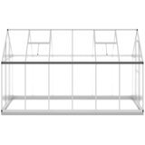  Staklenik s okvirom srebrni 334 x 169 x 202 cm aluminijski | shoptok.hr