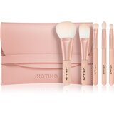 Notino Pastel Collection Travel brush set with pouch putni set kistova s torbicom 1 kom Cijene