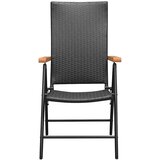  5-dijelni vrtni blagovaonski set crno-smeđi | Eponuda.com