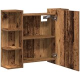  Kupaonski ormarić s ogledalom staro drvo 80x20,5x64 cm | shoptok.hr