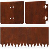  Ograda oko Travnjaka 30 pcs 103 x 15 cm Čelik Rđa | Eponuda.com
