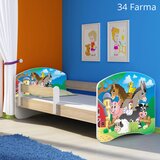  Otroška postelja ACMA z motivom, stranska sonoma 140x70 cm 34 Farm | Shoptok.si