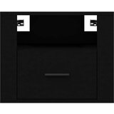  Zidni noćni ormarići 2 kom Crna 50x36x40 cm | shoptok.hr