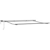 Tenda na ručno uvlačenje s LED smeđa 400 x 300 cm | shoptok.hr
