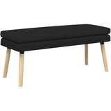  Klupa s dvostrukim slojem Crna 110 x 40 x 47 cm Tkanina | shoptok.hr