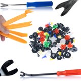 Rosfix Set Univerzalnih Avtomobilskih Sponk 100 Kos + Orodja Za Odstranjevanje Sponk 6 Kos | Večbarvne, Plastične, Dolžina 1-4 Cm, (5000219731) | Shoptok.si