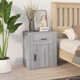 The Living Store Nočna omarica siva sonoma 50x36x60 cm inženirski les - Nočna Omarica, (21432775) | Shoptok.si