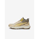 Puma Yellow-Beige Mens Running Ankle Boots Obstruct - Men