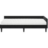  Kutni krevetni okvir s madracem 2 kom. Crna 100 x 200 cm Baršun | Shoptok.si