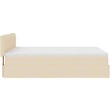  Otomanski krevet s madracem krem 140x190cm od tkanine | shoptok.hr