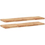 Maison Chic 2 kosi Viseče police - Stenske Police 140x40x4cm oljni premaz trden akacijev les, (21794190) Cene