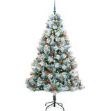  Umjetno božićno drvce S LED lampica Zelena i bijela 210 cm | shoptok.hr