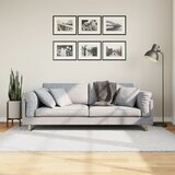 vidaXL Preproga OVIEDO s kratkimi vlakni siva 140x200 cm Cene