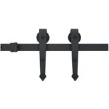  Drsna vrata s kompletom vodil 70x210 cm trdna borovina, (20988386) | Shoptok.si