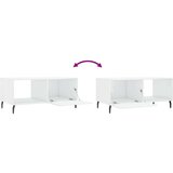  Stolić za kavu sjajni bijeli 90 x 50 x 40 cm konstruirano drvo | shoptok.hr
