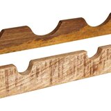  Stalak za vino Smeđa 100 x 45 x 33 cm Čvrsto Grubo Drvo Manga | Eponuda.ba