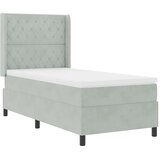  Krevet s opruga kutije Svijetlo siva 90 x 200 cm Baršun | shoptok.hr